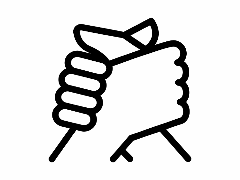 Pictogramme de mains