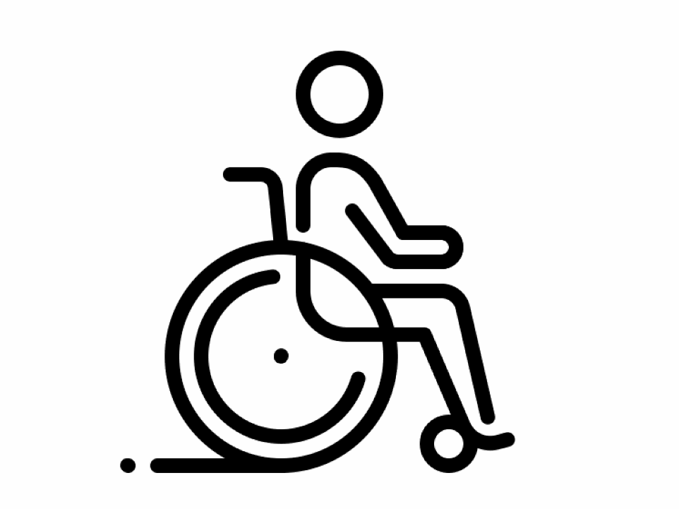 Pictogramme d'une personne en situation de handicap