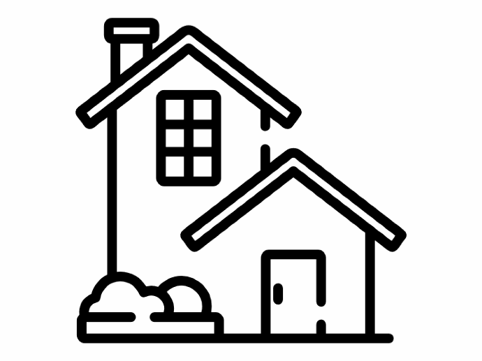 Pictogramme de maisons